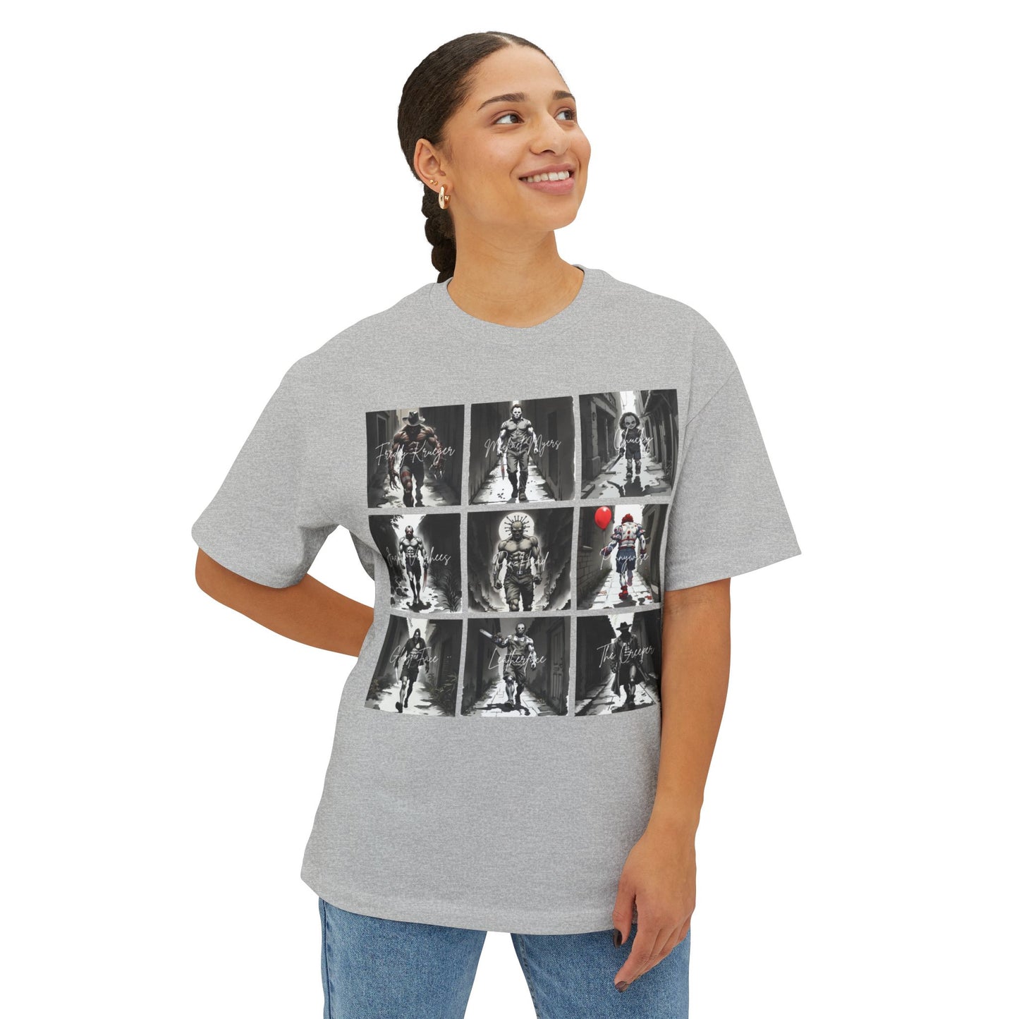 Unisex Oversized Boxy Tee with Graphic Print - Choose Your Own Path, Casual Fashion, Streetwear, Gift for Him/Her/Teen
