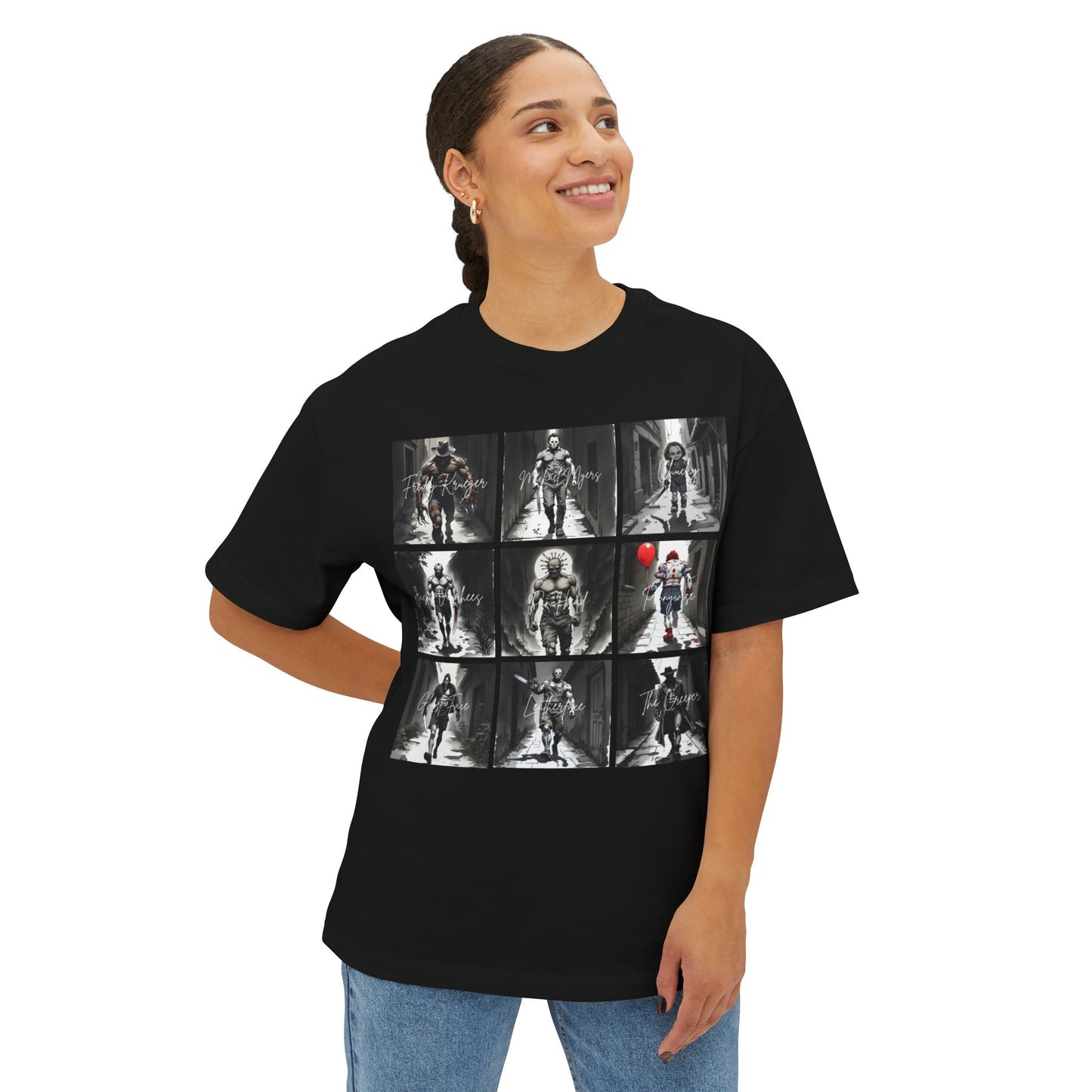 Unisex Oversized Boxy Tee with Graphic Print - Choose Your Own Path, Casual Fashion, Streetwear, Gift for Him/Her/Teen