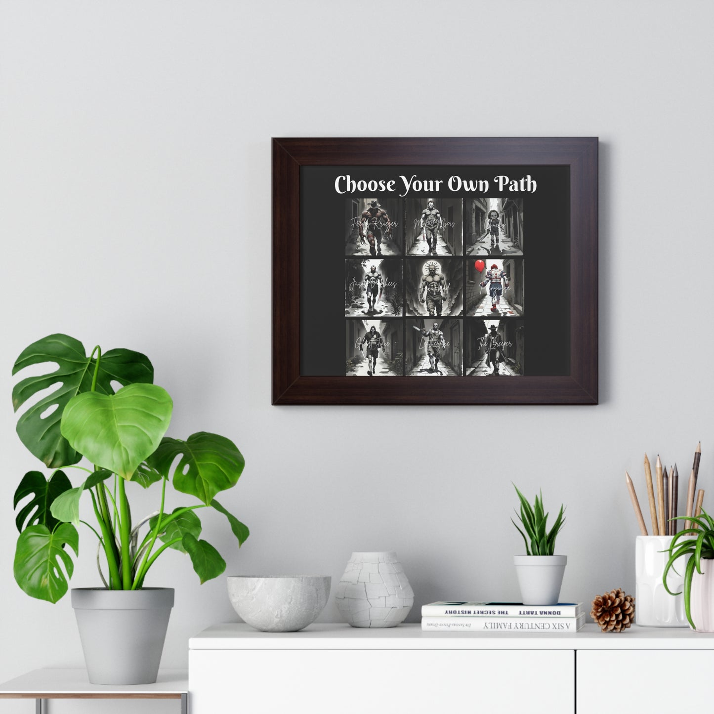 Framed Motivational Wall Art | Choose Your Own Path Poster | Home Décor, Gift for Students, Inspirational Decor, Unique Art Print