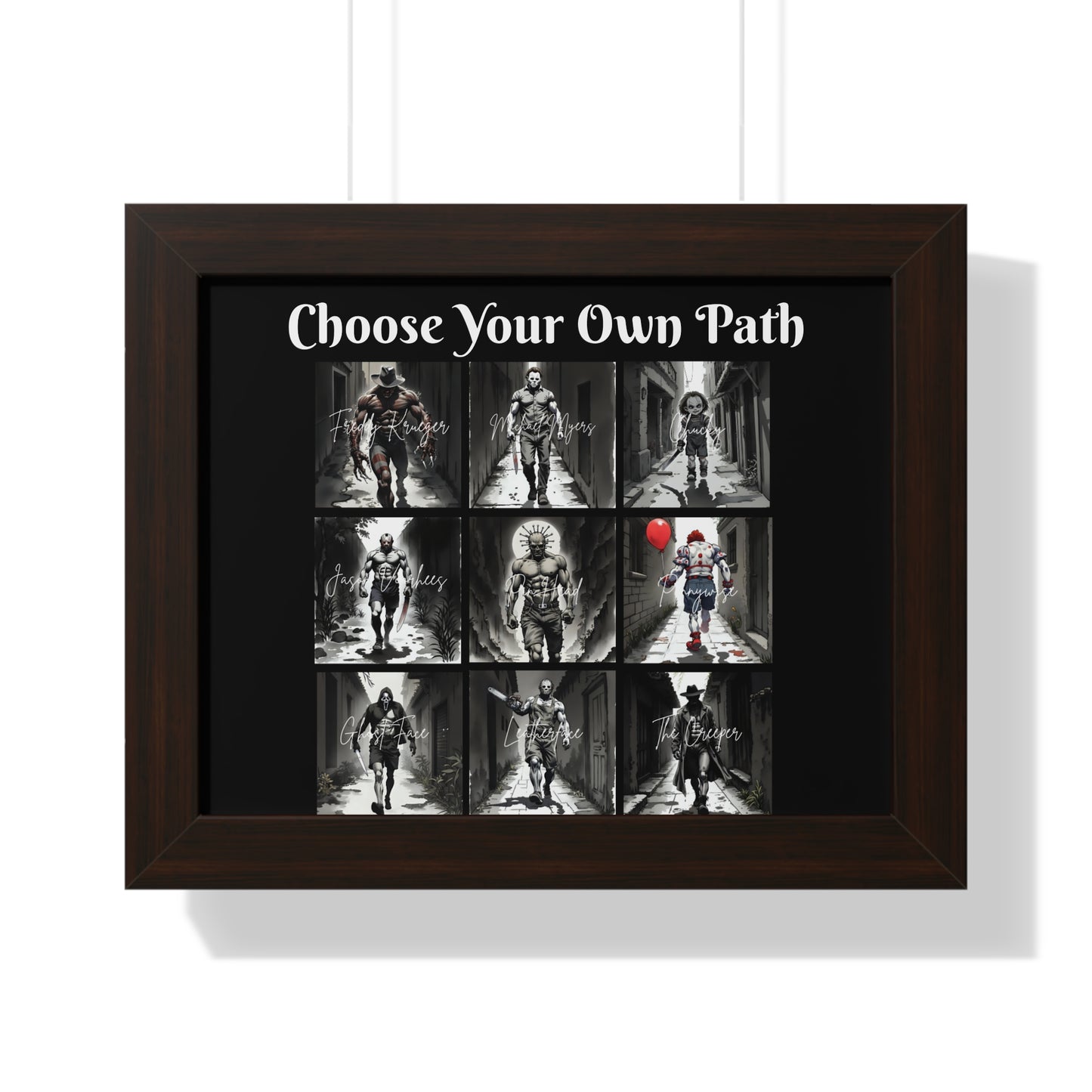 Framed Motivational Wall Art | Choose Your Own Path Poster | Home Décor, Gift for Students, Inspirational Decor, Unique Art Print