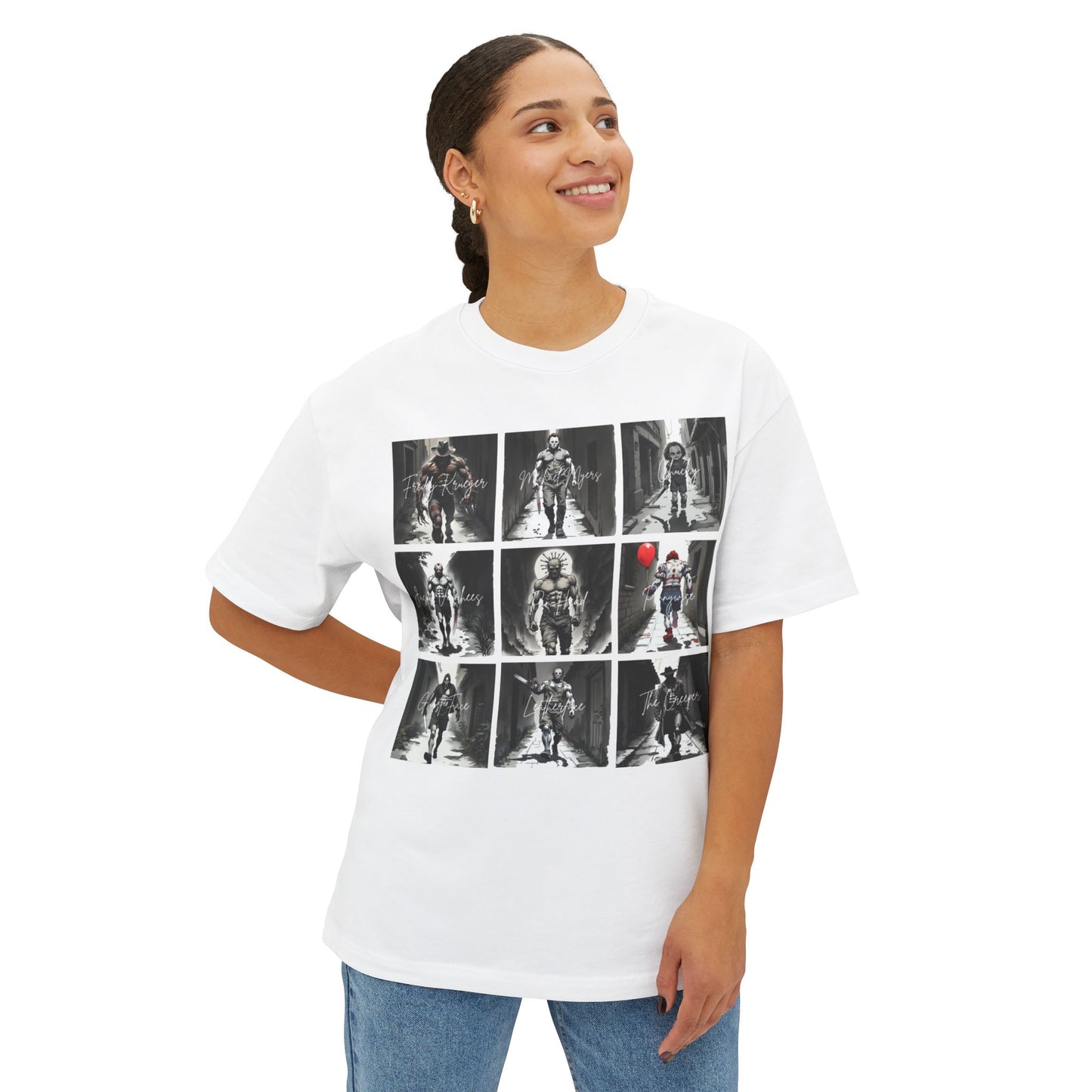Unisex Oversized Boxy Tee with Graphic Print - Choose Your Own Path, Casual Fashion, Streetwear, Gift for Him/Her/Teen