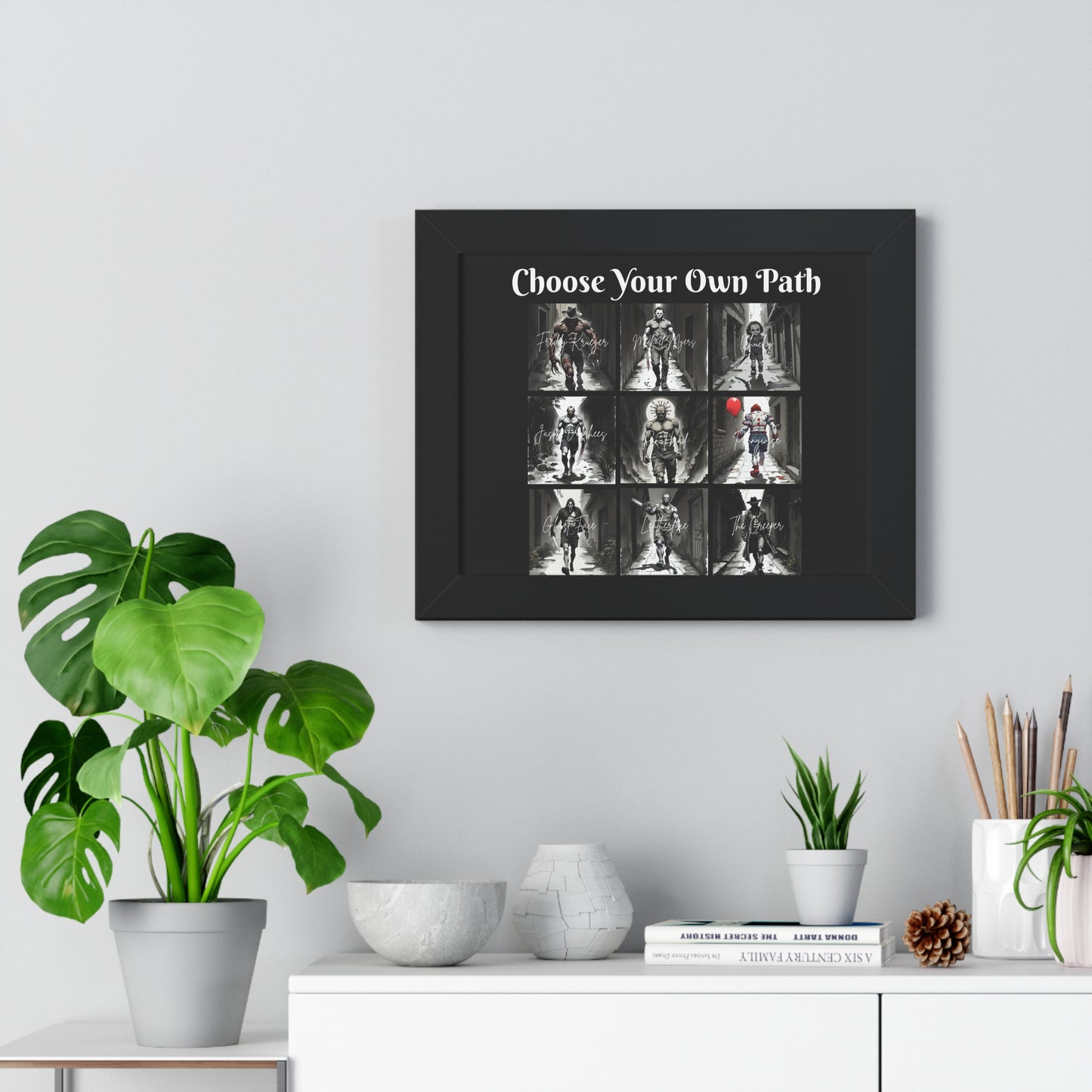 Framed Motivational Wall Art | Choose Your Own Path Poster | Home Décor, Gift for Students, Inspirational Decor, Unique Art Print