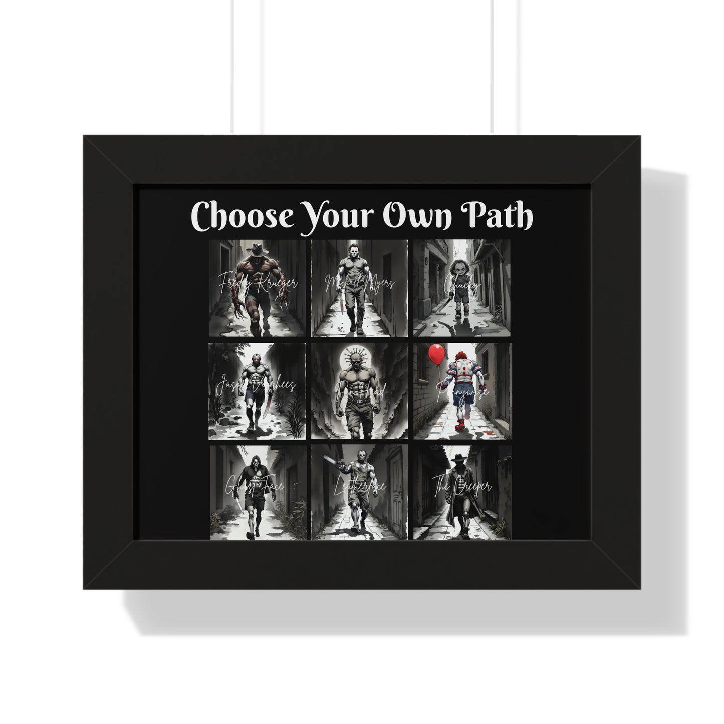 Framed Motivational Wall Art | Choose Your Own Path Poster | Home Décor, Gift for Students, Inspirational Decor, Unique Art Print